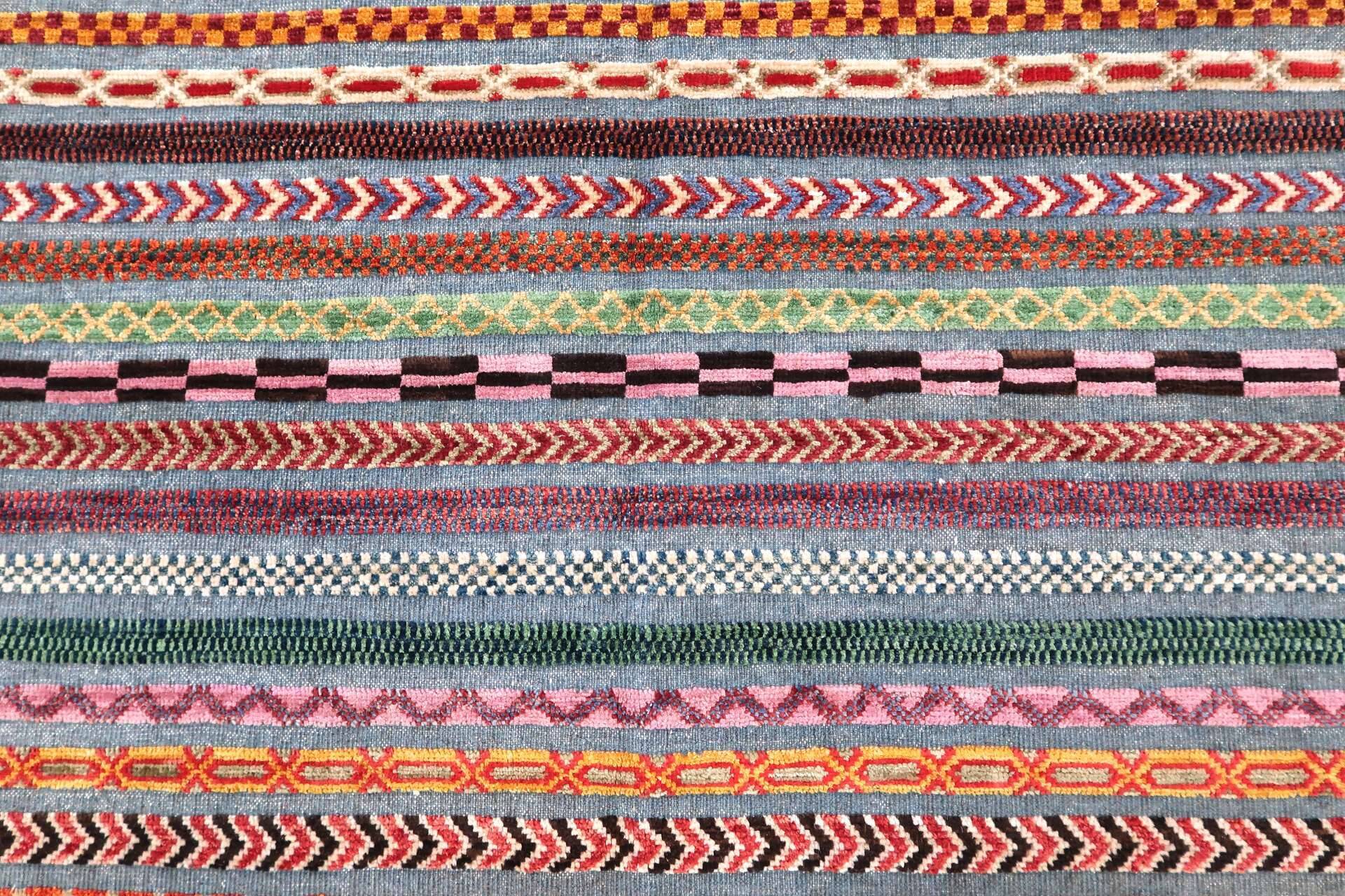 ORITOP Funky Lines Orientteppich Handgeknüpft 148x201 cm  – Bild 6